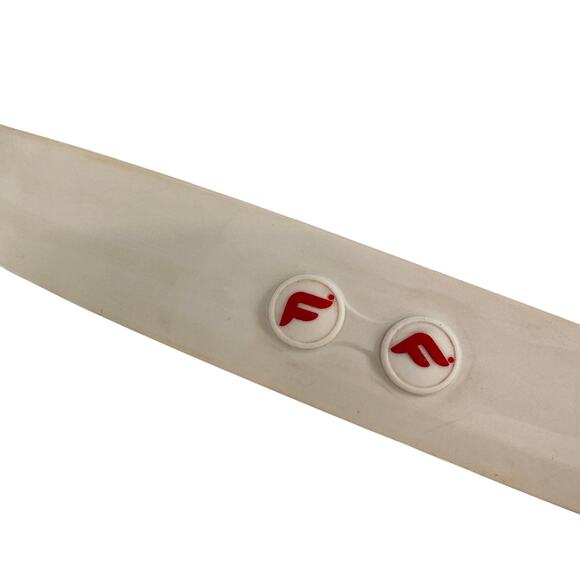 Fedaboa White & Orange Classic Rubber Belt - Picture 4 of 7